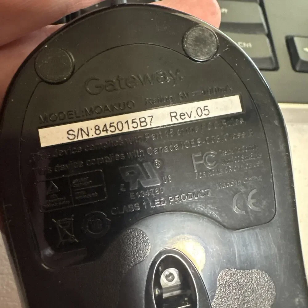 GATEWAY KB-0817 Black Wired PS/2 Multimedia Keyboard Tested OEM mouse USB MOAKUO